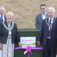 Local leaders gather to launch super fast broadband in Harlow Enterprise Zone