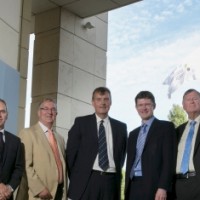 BIS minister Greg Clark (3rd from right) visits Discovery Park